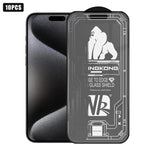 ฟิล์มกระจกนิรภัยด้าน HD เต็มจอ ป้องกันรอยขีดข่วน ป้องกันการระเบิดแบบชุบไฟฟ้า ขอบโค้งใหญ่ 3D 10 ชิ้น สำหรับ iPhone 17 Pro Max, สำหรับ iPhone 17 Pro, สำหรับ iPhone 17, สำหรับ iPhone Air, สำหรับ iPhone 16 Pro Max, สำหรับ iPhone 16 Pro, สำหรับ iPhone 16