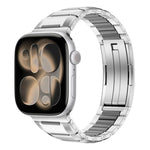 สายสแตนเลสสตีลฝังยางหลายเหลี่ยม สำหรับ Apple Watch 46mm / 49mm / 45mm / 44mm, สำหรับ Apple Watch 42mm / 41mm / 40mm / 38mm