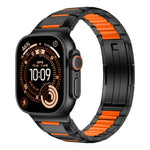 สายสแตนเลสสตีลฝังยางหลายเหลี่ยม สำหรับ Apple Watch 46mm / 49mm / 45mm / 44mm, สำหรับ Apple Watch 42mm / 41mm / 40mm / 38mm