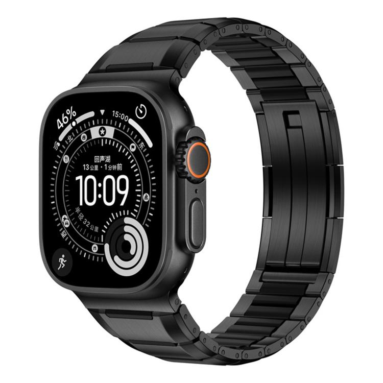 สายสแตนเลสสตีลฝังยางหลายเหลี่ยม สำหรับ Apple Watch 46mm / 49mm / 45mm / 44mm, สำหรับ Apple Watch 42mm / 41mm / 40mm / 38mm