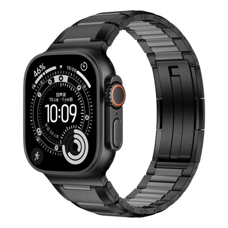 สายสแตนเลสสตีลฝังยางหลายเหลี่ยม สำหรับ Apple Watch 46mm / 49mm / 45mm / 44mm, สำหรับ Apple Watch 42mm / 41mm / 40mm / 38mm