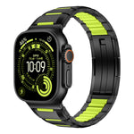 สายสแตนเลสสตีลฝังยางหลายเหลี่ยม สำหรับ Apple Watch 46mm / 49mm / 45mm / 44mm, สำหรับ Apple Watch 42mm / 41mm / 40mm / 38mm