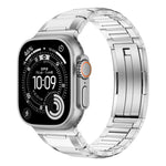 สายสแตนเลสสตีลฝังยางหลายเหลี่ยม สำหรับ Apple Watch 46mm / 49mm / 45mm / 44mm, สำหรับ Apple Watch 42mm / 41mm / 40mm / 38mm