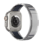 สายสแตนเลสสตีลสองโทนโค้งพร้อมหัวปลดล็อกด้านข้าง สำหรับ Apple Watch 49mm / 46mm / 45mm / 44mm, สำหรับ Apple Watch 42mm / 41mm / 40mm / 38mm