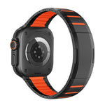 สายสแตนเลสสตีลสองโทนโค้งพร้อมหัวปลดล็อกด้านข้าง สำหรับ Apple Watch 49mm / 46mm / 45mm / 44mm, สำหรับ Apple Watch 42mm / 41mm / 40mm / 38mm