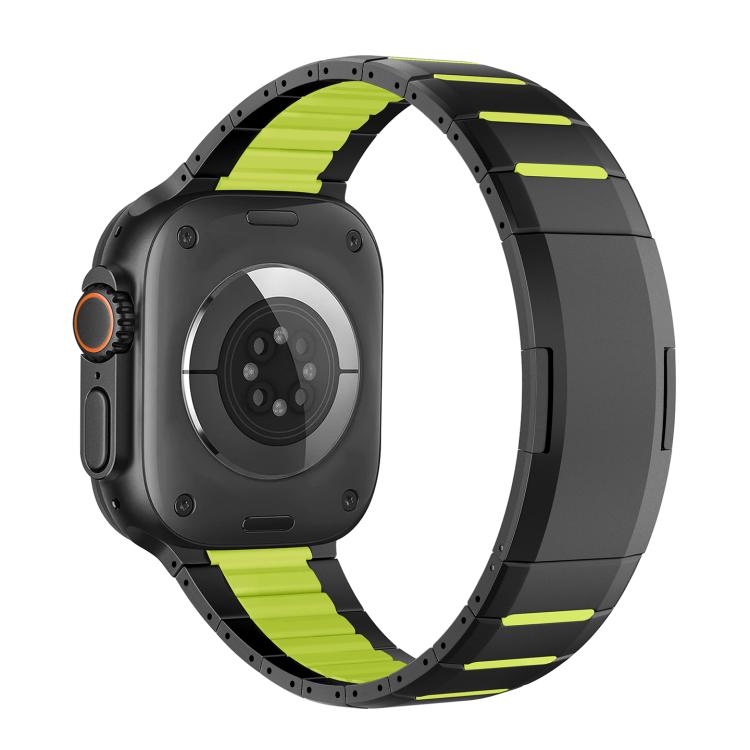สายสแตนเลสสตีลสองโทนโค้งพร้อมหัวปลดล็อกด้านข้าง สำหรับ Apple Watch 49mm / 46mm / 45mm / 44mm, สำหรับ Apple Watch 42mm / 41mm / 40mm / 38mm