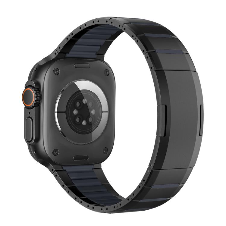 สายสแตนเลสสตีลสองโทนโค้งพร้อมหัวปลดล็อกด้านข้าง สำหรับ Apple Watch 49mm / 46mm / 45mm / 44mm, สำหรับ Apple Watch 42mm / 41mm / 40mm / 38mm