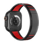 สายสแตนเลสสตีลสองโทนโค้งพร้อมหัวปลดล็อกด้านข้าง สำหรับ Apple Watch 49mm / 46mm / 45mm / 44mm, สำหรับ Apple Watch 42mm / 41mm / 40mm / 38mm