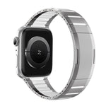 สายสแตนเลสสตีลสองโทนโค้งพร้อมหัวปลดล็อกด้านข้าง สำหรับ Apple Watch 49mm / 46mm / 45mm / 44mm, สำหรับ Apple Watch 42mm / 41mm / 40mm / 38mm