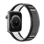 สายสแตนเลสสตีลสองโทนโค้งพร้อมหัวปลดล็อกด้านข้าง สำหรับ Apple Watch 49mm / 46mm / 45mm / 44mm, สำหรับ Apple Watch 42mm / 41mm / 40mm / 38mm