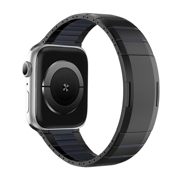 สายสแตนเลสสตีลสองโทนโค้งพร้อมหัวปลดล็อกด้านข้าง สำหรับ Apple Watch 49mm / 46mm / 45mm / 44mm, สำหรับ Apple Watch 42mm / 41mm / 40mm / 38mm