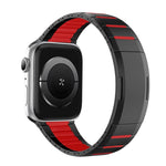 สายสแตนเลสสตีลสองโทนโค้งพร้อมหัวปลดล็อกด้านข้าง สำหรับ Apple Watch 49mm / 46mm / 45mm / 44mm, สำหรับ Apple Watch 42mm / 41mm / 40mm / 38mm
