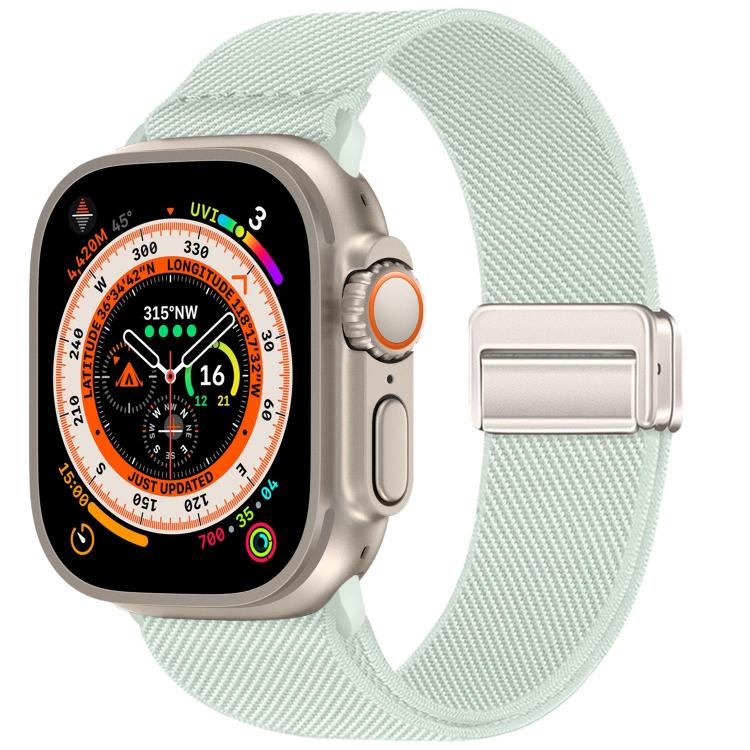 สายรัดนาฬิกาไนลอนยืดหยุ่นแบบหัวเข็มขัดแม่เหล็กคู่ สำหรับ Apple Watch 49mm / 46mm / 45mm / 44mm, สำหรับ Apple Watch 42mm / 41mm / 40mm / 38mm
