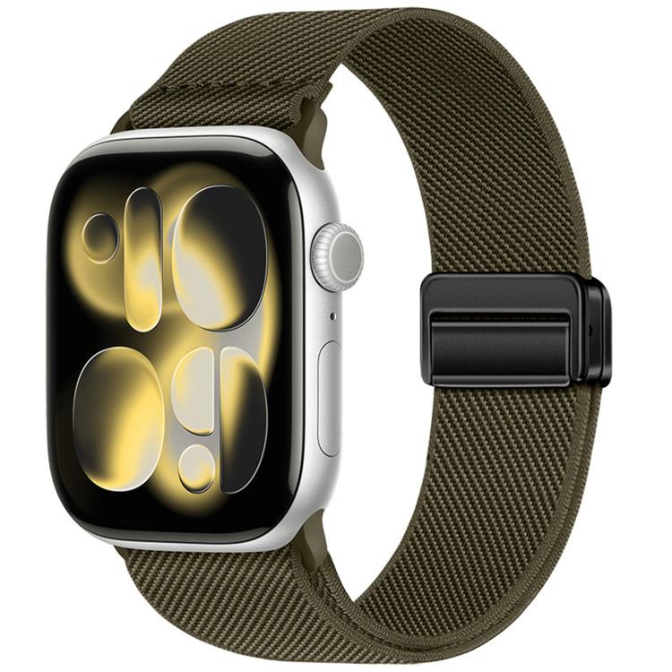 สายรัดนาฬิกาไนลอนยืดหยุ่นแบบหัวเข็มขัดแม่เหล็กคู่ สำหรับ Apple Watch 49mm / 46mm / 45mm / 44mm, สำหรับ Apple Watch 42mm / 41mm / 40mm / 38mm