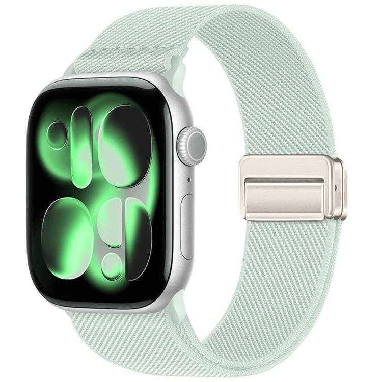 สายรัดนาฬิกาไนลอนยืดหยุ่นแบบหัวเข็มขัดแม่เหล็กคู่ สำหรับ Apple Watch 49mm / 46mm / 45mm / 44mm, สำหรับ Apple Watch 42mm / 41mm / 40mm / 38mm