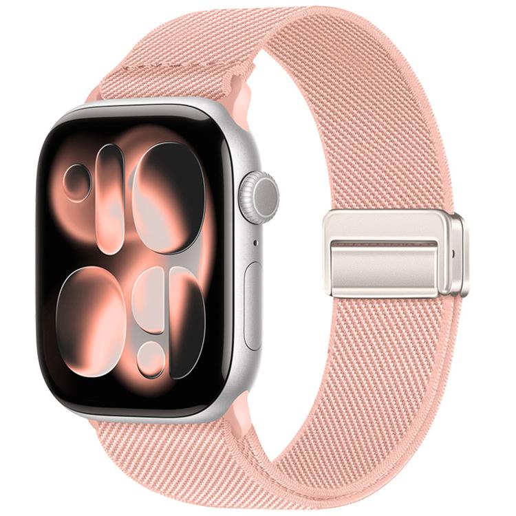 สายรัดนาฬิกาไนลอนยืดหยุ่นแบบหัวเข็มขัดแม่เหล็กคู่ สำหรับ Apple Watch 49mm / 46mm / 45mm / 44mm, สำหรับ Apple Watch 42mm / 41mm / 40mm / 38mm