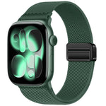 สายรัดนาฬิกาไนลอนยืดหยุ่นแบบหัวเข็มขัดแม่เหล็กคู่ สำหรับ Apple Watch 49mm / 46mm / 45mm / 44mm, สำหรับ Apple Watch 42mm / 41mm / 40mm / 38mm