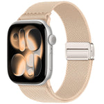 สายรัดนาฬิกาไนลอนยืดหยุ่นแบบหัวเข็มขัดแม่เหล็กคู่ สำหรับ Apple Watch 49mm / 46mm / 45mm / 44mm, สำหรับ Apple Watch 42mm / 41mm / 40mm / 38mm