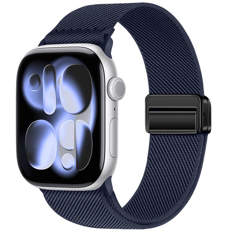 สายรัดนาฬิกาไนลอนยืดหยุ่นแบบหัวเข็มขัดแม่เหล็กคู่ สำหรับ Apple Watch 49mm / 46mm / 45mm / 44mm, สำหรับ Apple Watch 42mm / 41mm / 40mm / 38mm