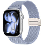 สายรัดนาฬิกาไนลอนยืดหยุ่นแบบหัวเข็มขัดแม่เหล็กคู่ สำหรับ Apple Watch 49mm / 46mm / 45mm / 44mm, สำหรับ Apple Watch 42mm / 41mm / 40mm / 38mm