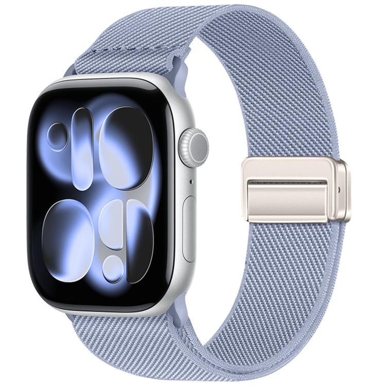 สายรัดนาฬิกาไนลอนยืดหยุ่นแบบหัวเข็มขัดแม่เหล็กคู่ สำหรับ Apple Watch 49mm / 46mm / 45mm / 44mm, สำหรับ Apple Watch 42mm / 41mm / 40mm / 38mm