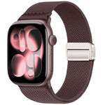 สายรัดนาฬิกาไนลอนยืดหยุ่นแบบหัวเข็มขัดแม่เหล็กคู่ สำหรับ Apple Watch 49mm / 46mm / 45mm / 44mm, สำหรับ Apple Watch 42mm / 41mm / 40mm / 38mm