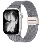 สายรัดนาฬิกาไนลอนยืดหยุ่นแบบหัวเข็มขัดแม่เหล็กคู่ สำหรับ Apple Watch 49mm / 46mm / 45mm / 44mm, สำหรับ Apple Watch 42mm / 41mm / 40mm / 38mm