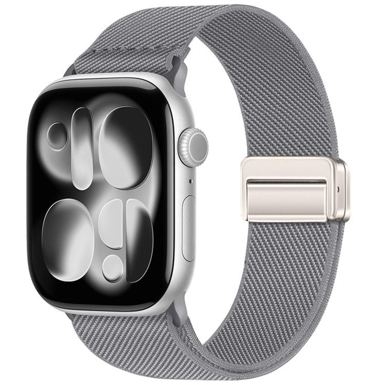 สายรัดนาฬิกาไนลอนยืดหยุ่นแบบหัวเข็มขัดแม่เหล็กคู่ สำหรับ Apple Watch 49mm / 46mm / 45mm / 44mm, สำหรับ Apple Watch 42mm / 41mm / 40mm / 38mm