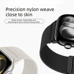 สายรัดนาฬิกาไนลอนยืดหยุ่นแบบหัวเข็มขัดแม่เหล็กคู่ สำหรับ Apple Watch 49mm / 46mm / 45mm / 44mm, สำหรับ Apple Watch 42mm / 41mm / 40mm / 38mm