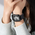 สายรัดนาฬิกาไนลอนยืดหยุ่นแบบหัวเข็มขัดแม่เหล็กคู่ สำหรับ Apple Watch 49mm / 46mm / 45mm / 44mm, สำหรับ Apple Watch 42mm / 41mm / 40mm / 38mm