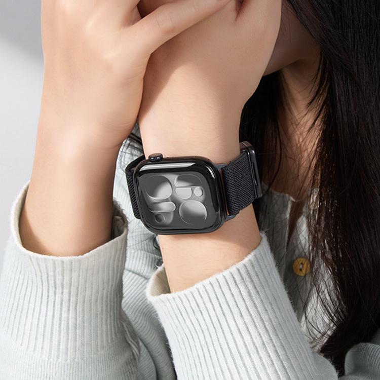 สายรัดนาฬิกาไนลอนยืดหยุ่นแบบหัวเข็มขัดแม่เหล็กคู่ สำหรับ Apple Watch 49mm / 46mm / 45mm / 44mm, สำหรับ Apple Watch 42mm / 41mm / 40mm / 38mm