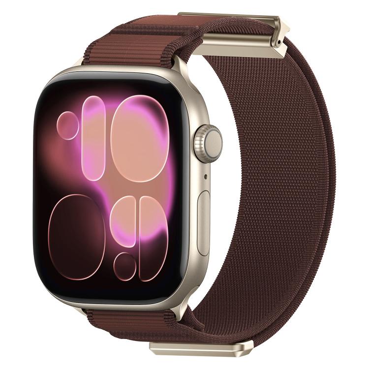 สายรัดนาฬิกาไนลอนหัวแม่เหล็กแบบข้อพับคู่ สำหรับ Apple Watch 49mm / 46mm / 45mm / 44mm, สำหรับ Apple Watch 42mm / 41mm / 40mm / 38mm