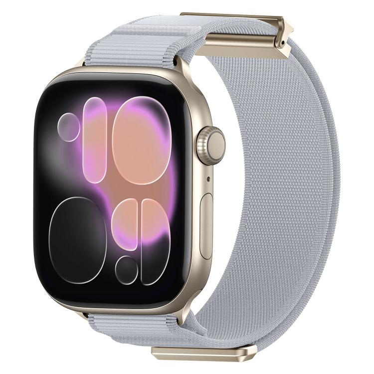 สายรัดนาฬิกาไนลอนหัวแม่เหล็กแบบข้อพับคู่ สำหรับ Apple Watch 49mm / 46mm / 45mm / 44mm, สำหรับ Apple Watch 42mm / 41mm / 40mm / 38mm