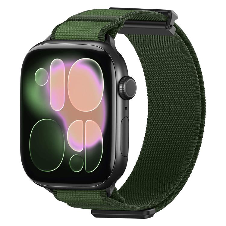 สายรัดนาฬิกาไนลอนหัวแม่เหล็กแบบข้อพับคู่ สำหรับ Apple Watch 49mm / 46mm / 45mm / 44mm, สำหรับ Apple Watch 42mm / 41mm / 40mm / 38mm