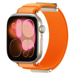 สายรัดนาฬิกาไนลอนหัวแม่เหล็กแบบข้อพับคู่ สำหรับ Apple Watch 49mm / 46mm / 45mm / 44mm, สำหรับ Apple Watch 42mm / 41mm / 40mm / 38mm