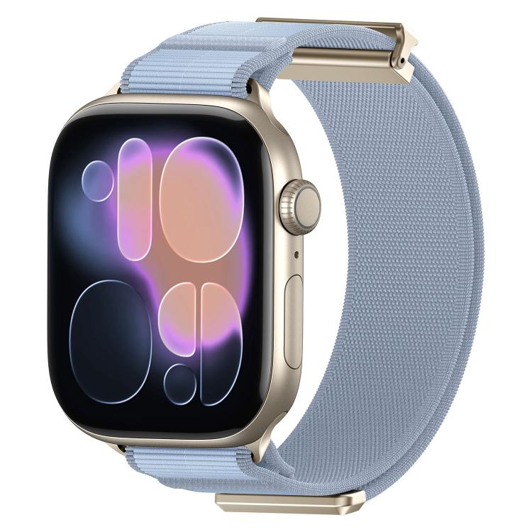 สายรัดนาฬิกาไนลอนหัวแม่เหล็กแบบข้อพับคู่ สำหรับ Apple Watch 49mm / 46mm / 45mm / 44mm, สำหรับ Apple Watch 42mm / 41mm / 40mm / 38mm