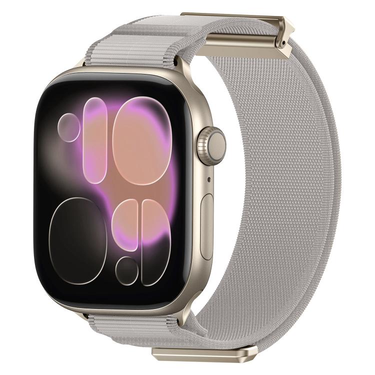 สายรัดนาฬิกาไนลอนหัวแม่เหล็กแบบข้อพับคู่ สำหรับ Apple Watch 49mm / 46mm / 45mm / 44mm, สำหรับ Apple Watch 42mm / 41mm / 40mm / 38mm