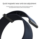 สายรัดนาฬิกาไนลอนหัวแม่เหล็กแบบข้อพับคู่ สำหรับ Apple Watch 49mm / 46mm / 45mm / 44mm, สำหรับ Apple Watch 42mm / 41mm / 40mm / 38mm