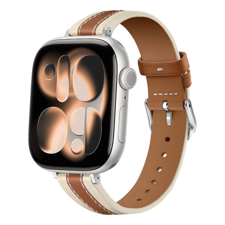 สายรัดนาฬิกาหนังแท้เย็บผสม สำหรับ Apple Watch 46mm / 49mm / 45mm / 44mm, สำหรับ Apple Watch 42mm / 41mm / 40mm / 38mm