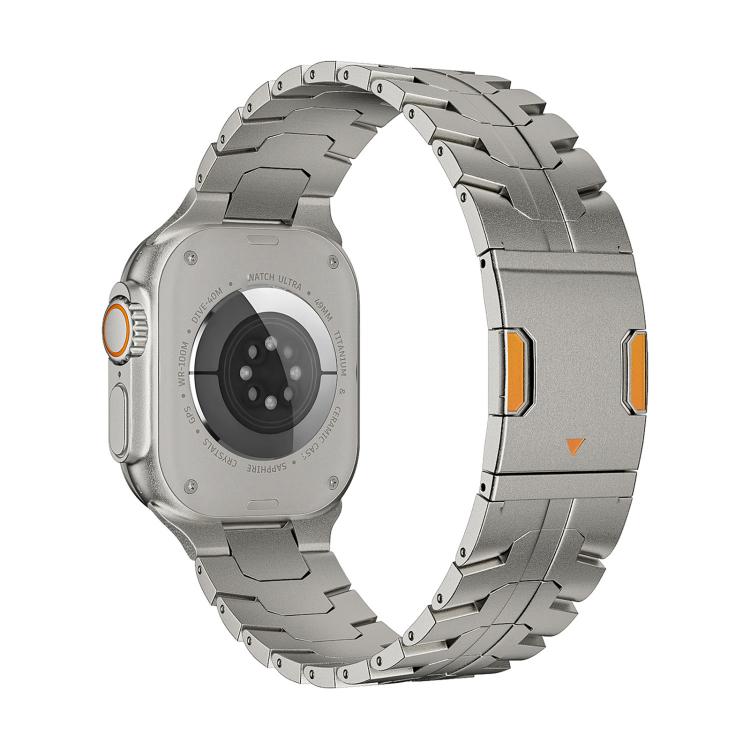 สายรัดนาฬิกาโลหะไทเทเนียมแม่เหล็ก Iron Man สำหรับ Apple Watch 46mm / 49mm / 45mm / 44mm
