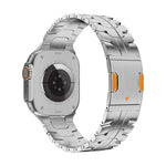 สายรัดนาฬิกาโลหะไทเทเนียมแม่เหล็ก Iron Man สำหรับ Apple Watch 46mm / 49mm / 45mm / 44mm
