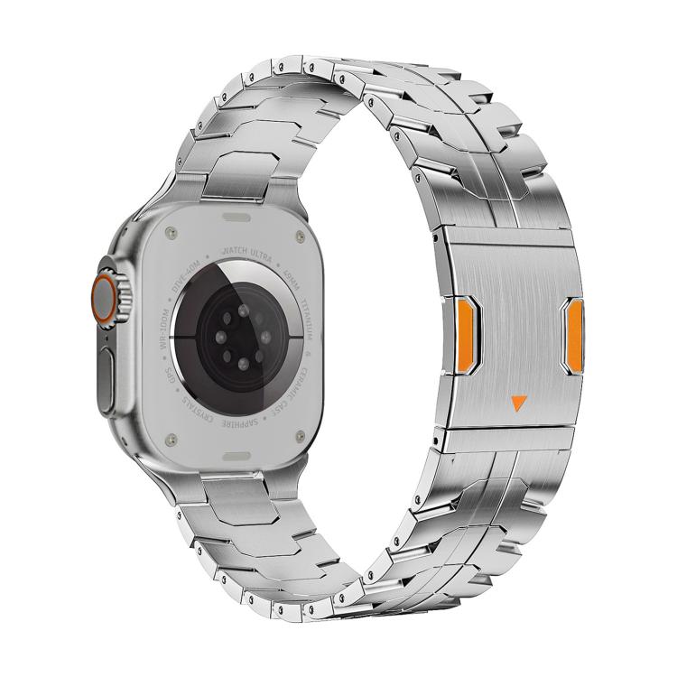 สายรัดนาฬิกาโลหะไทเทเนียมแม่เหล็ก Iron Man สำหรับ Apple Watch 46mm / 49mm / 45mm / 44mm