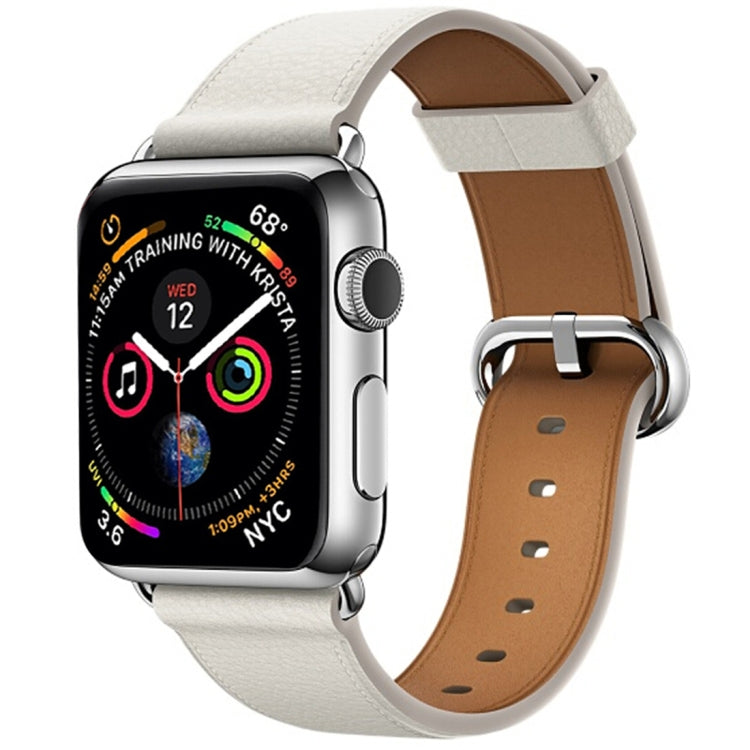 สายหนังแบบปุ่มคลาสสิก สำหรับ Apple Watch Series 3 & 2 & 1 42 มม.