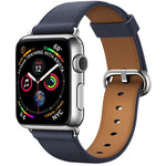 สายหนังแบบปุ่มคลาสสิก สำหรับ Apple Watch Series 3 & 2 & 1 42 มม.