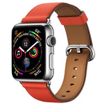 สายหนังแบบปุ่มคลาสสิก สำหรับ Apple Watch Series 3 & 2 & 1 42 มม.