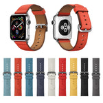 สายหนังแบบปุ่มคลาสสิก สำหรับ Apple Watch Series 3 & 2 & 1 42 มม.