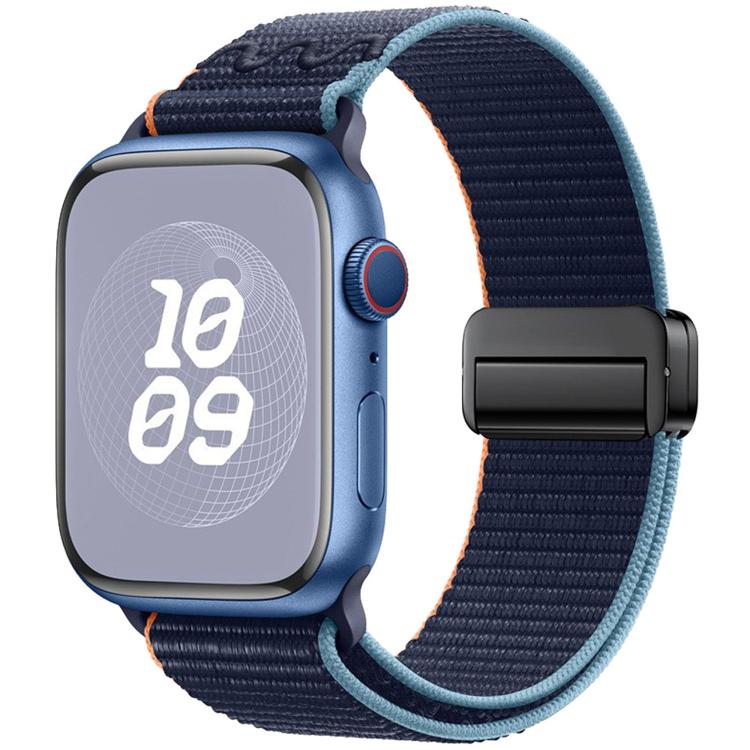 สายรัดนาฬิกาไนลอนแบบห่วงล็อคแม่เหล็ก สำหรับ Apple Watch 46mm / 49mm / 45mm / 44mm, สำหรับ Apple Watch 42mm / 41mm / 40mm / 38mm