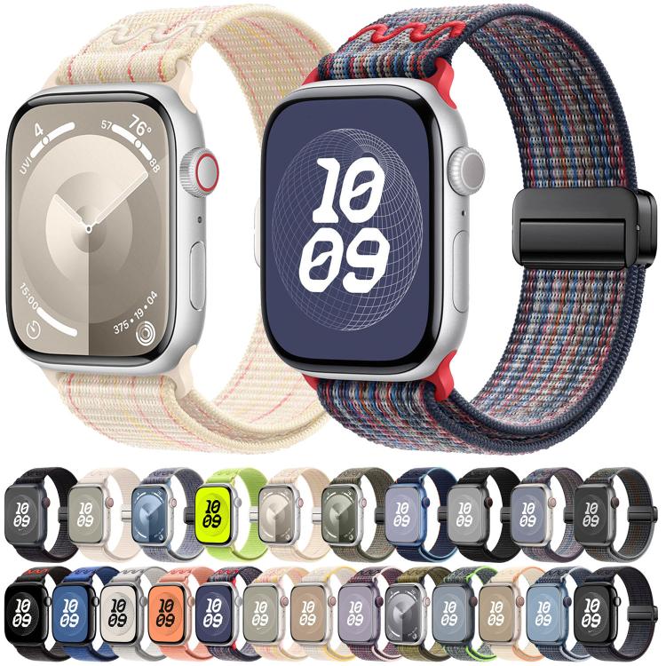 สายรัดนาฬิกาไนลอนแบบห่วงล็อคแม่เหล็ก สำหรับ Apple Watch 46mm / 49mm / 45mm / 44mm, สำหรับ Apple Watch 42mm / 41mm / 40mm / 38mm