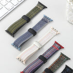 สายรัดนาฬิกาไนลอนแบบห่วงล็อคแม่เหล็ก สำหรับ Apple Watch 46mm / 49mm / 45mm / 44mm, สำหรับ Apple Watch 42mm / 41mm / 40mm / 38mm