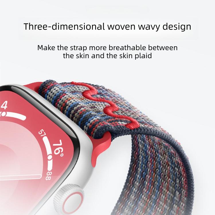 สายรัดนาฬิกาไนลอนแบบห่วงล็อคแม่เหล็ก สำหรับ Apple Watch 46mm / 49mm / 45mm / 44mm, สำหรับ Apple Watch 42mm / 41mm / 40mm / 38mm